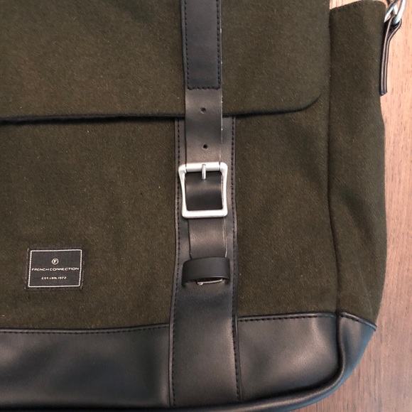 French Connection Wool Messenger/Brief Case Bag - Picture 2 of 8